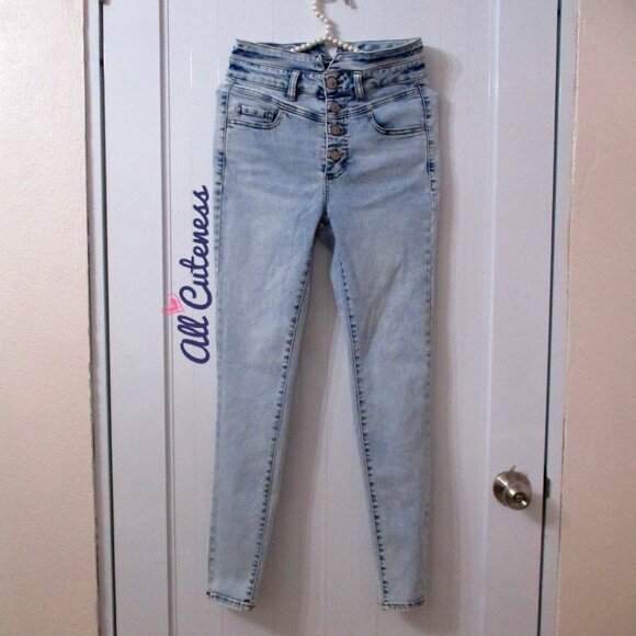 One 5 One Skinny High Rise Denim Jeans Size 4  / 27 - Picture 1 of 9